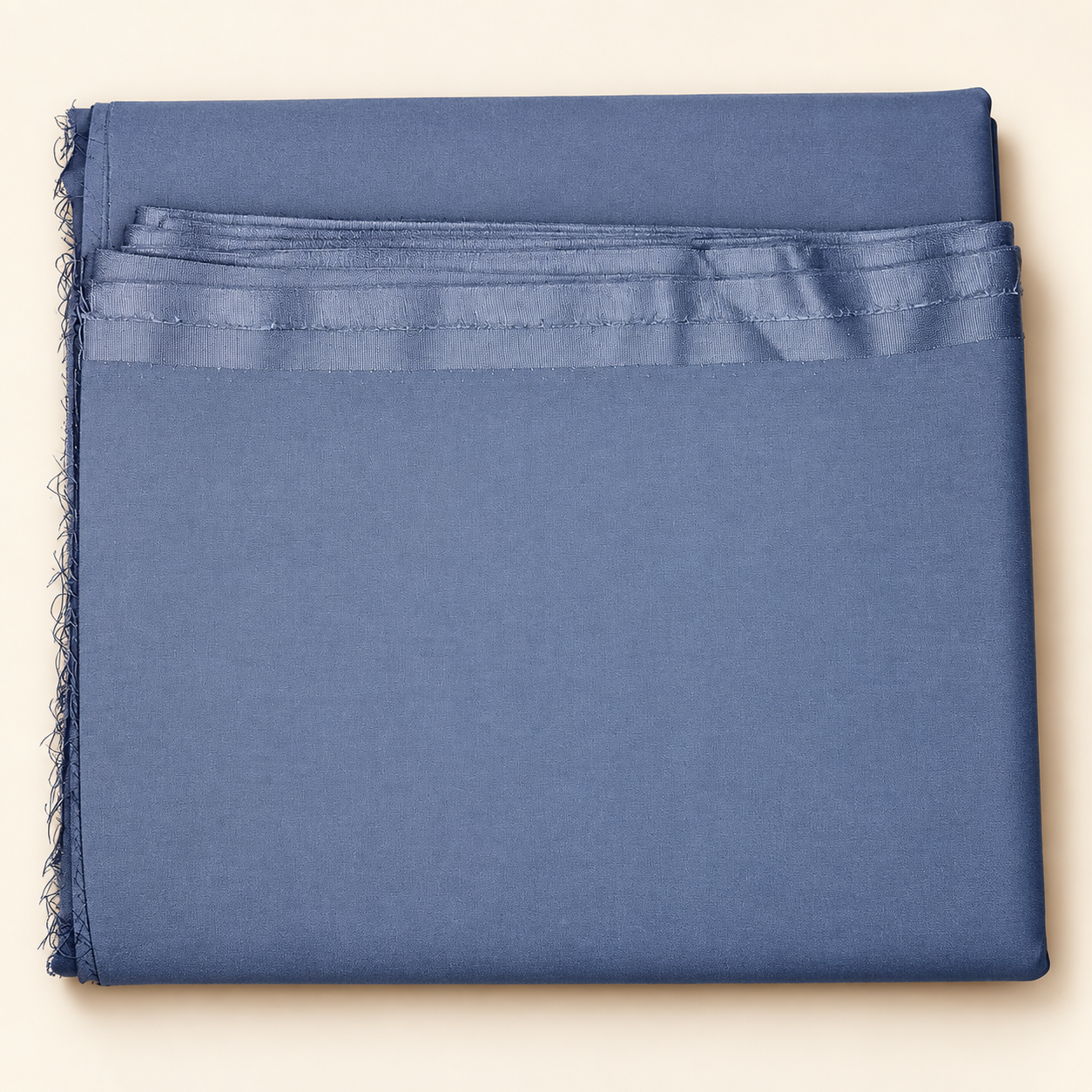 Dark grey unstitched fabric cutting